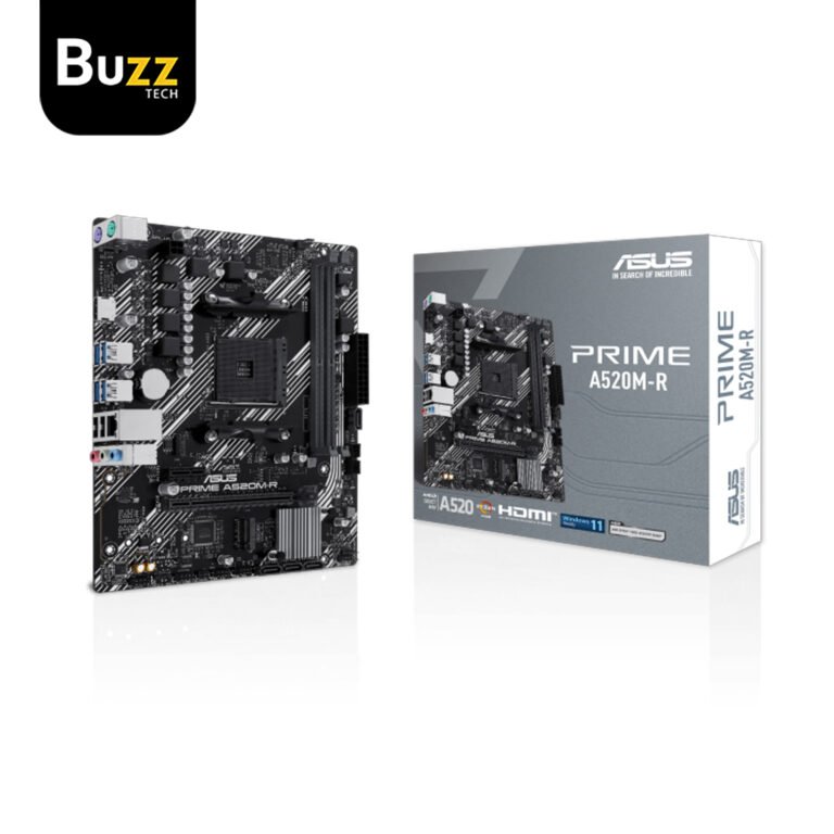 ASUS PRIME A520M-K – AMD A520 AM4 Micro-ATX motherboard M.2, HDMI, USB 3.2 Gen 1,1Gb Ethernet 3YEAR
